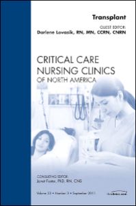 Organ Transplant, An Issue of Critical Care Nursing Clinics