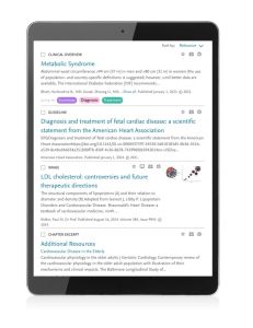 clinicalkey cardiovascular disease screenshot