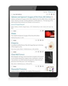 clinicalkey cardiothoracic surgery screenshot
