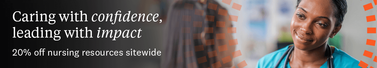 International Nurses Month. Twenty percent off nursing resources sitewide.